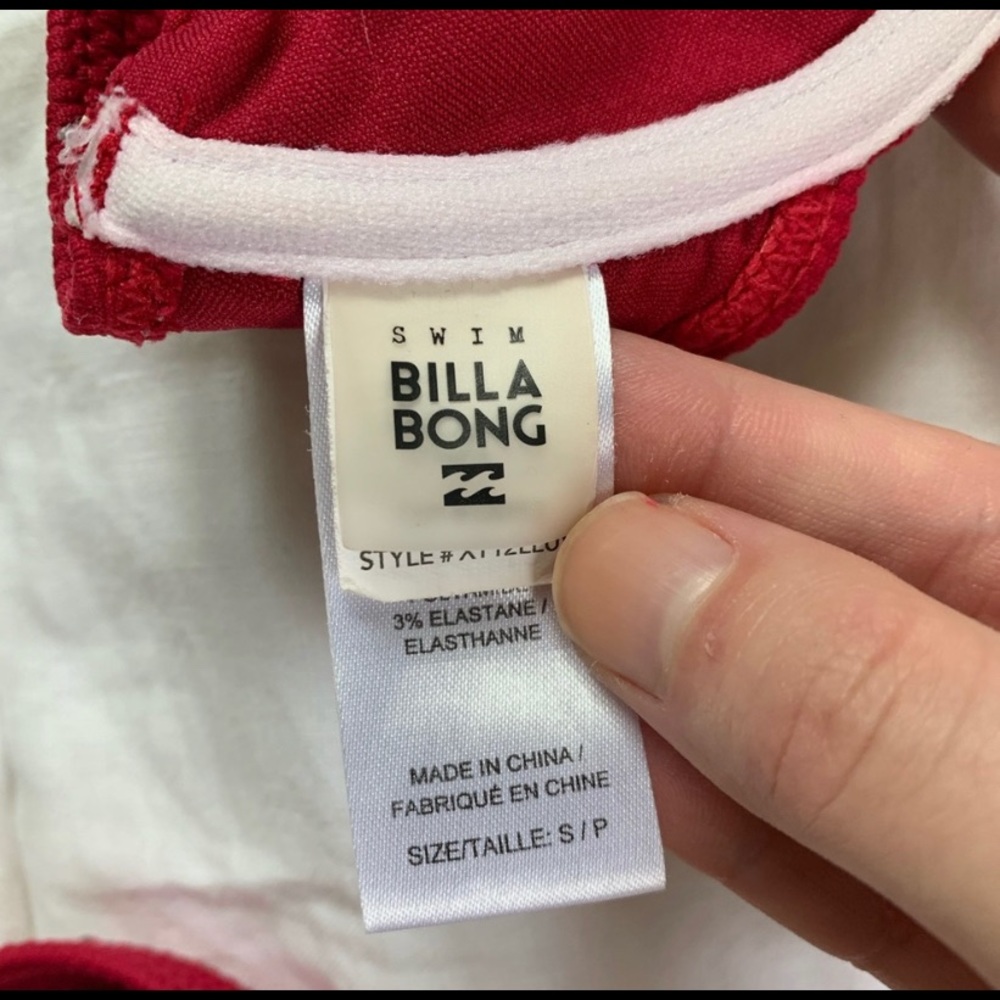 BILLABONG Red Pin Up Bikini Top - Picture 4 of 4